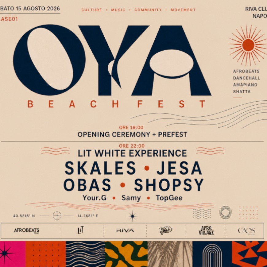 OYA Beach Fest 2026 al RIVA Club di Napoli