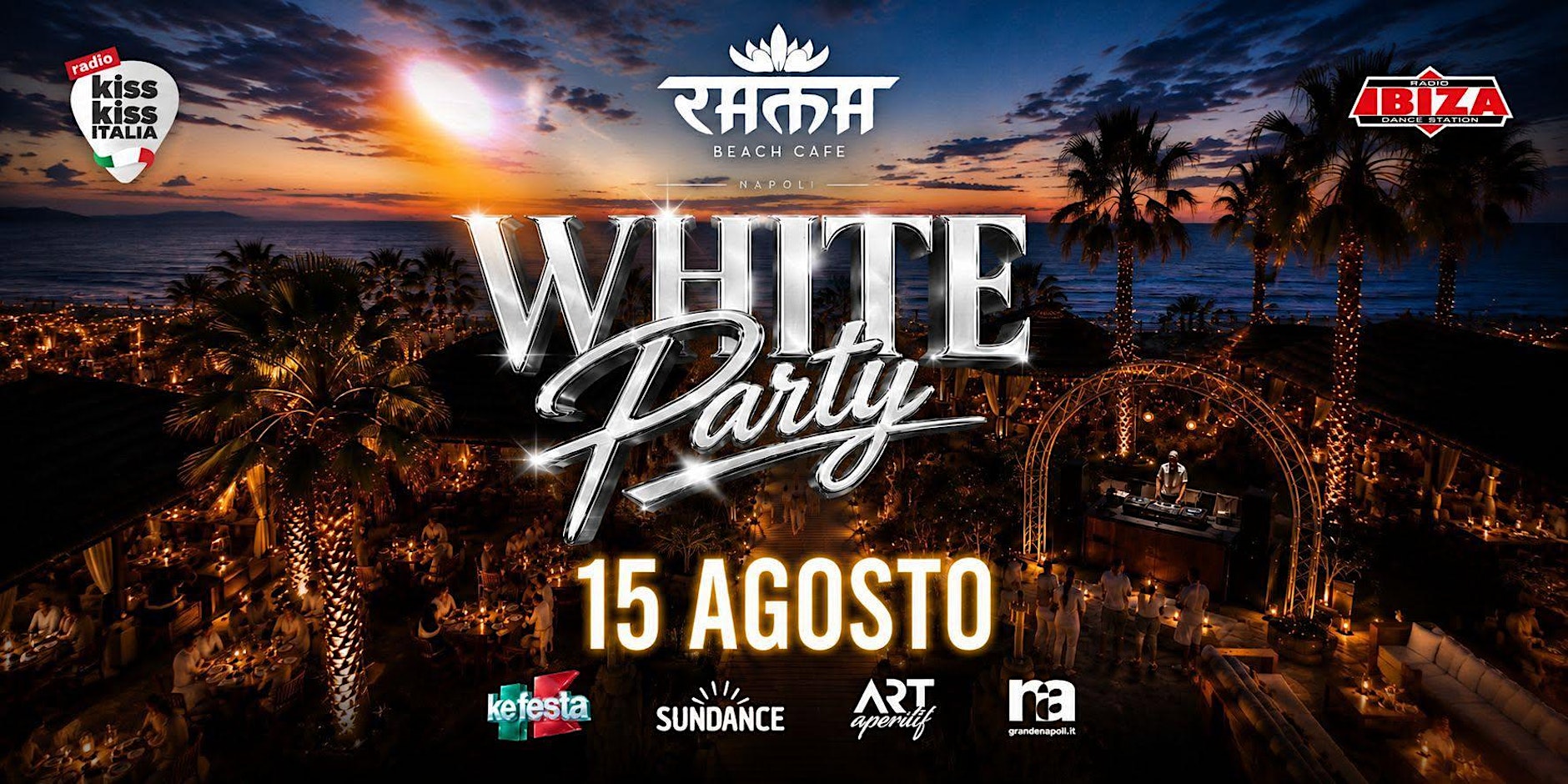 White Party 2026 al Rama Beach di Castel Volturno