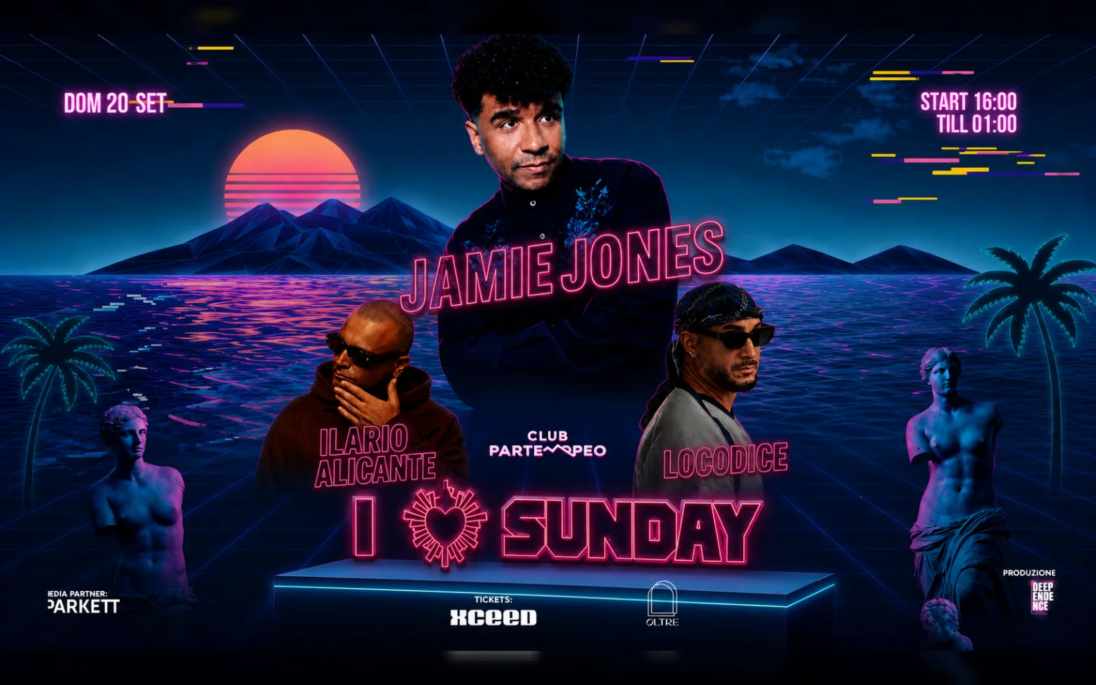 I Love Sunday con Jamie Jones, Ilario Alicante e Loco Dice