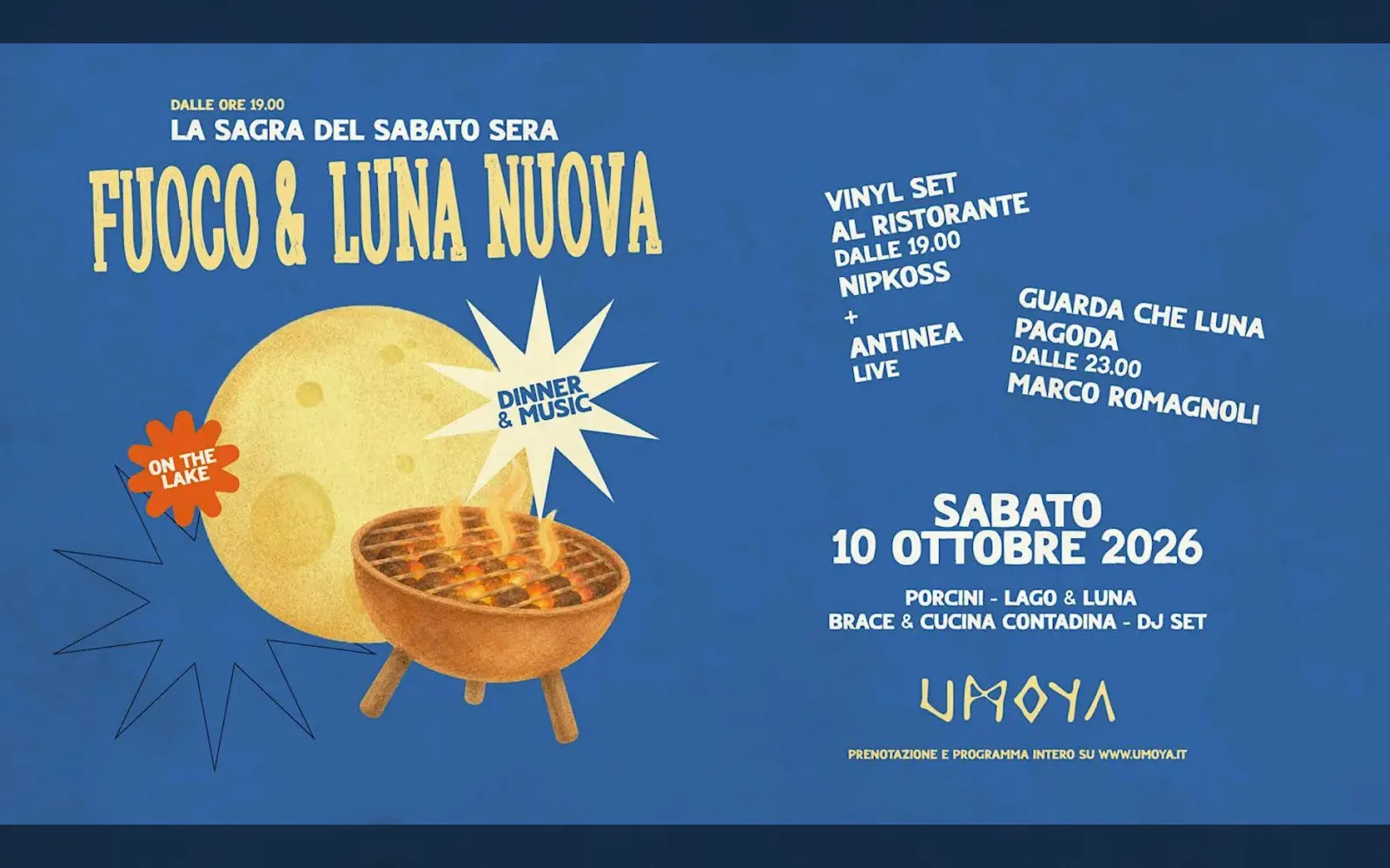 La Sagra del Sabato sera e Guarda che luna a Umoya: 10 ottobre
