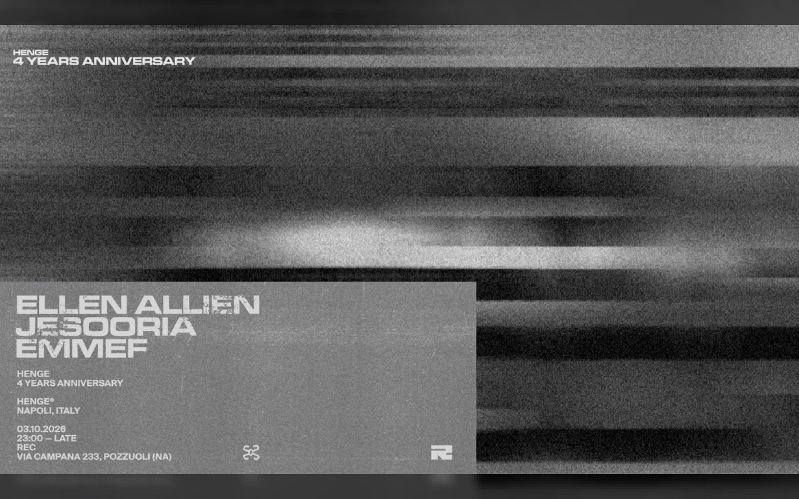 HENGE al REC: Ellen Allien, Jesooria ed Emmef