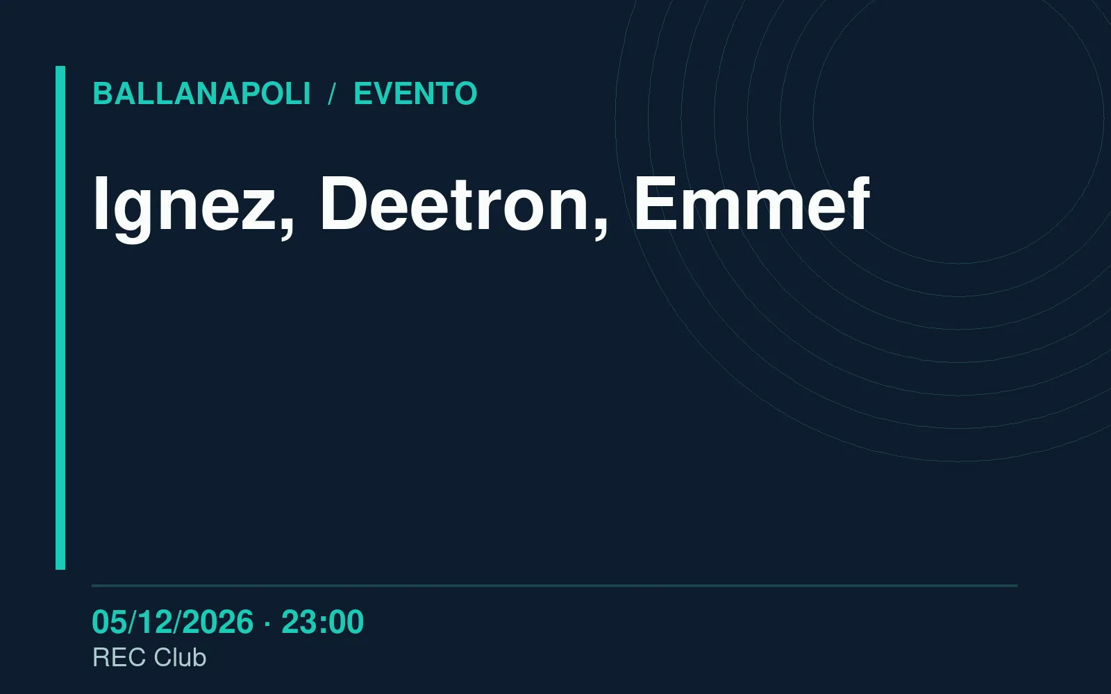 Ignez, Deetron, Emmef