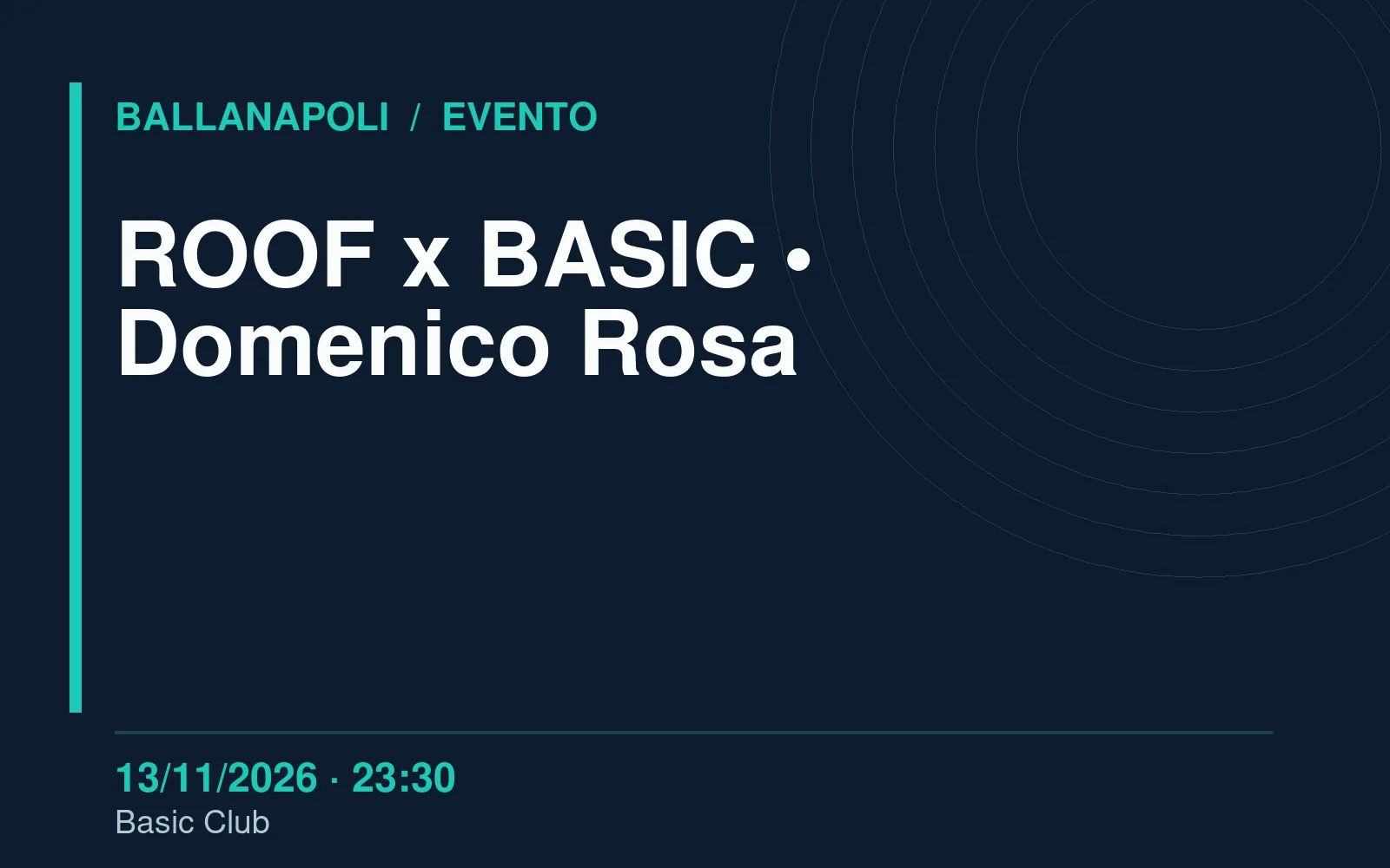 ROOF x BASIC • Domenico Rosa